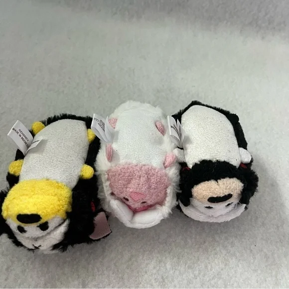 Set of 3 Dog Tsum Tsum Japan Disney Store French Bulldog Piglet Goofy - Picture 5 of 8